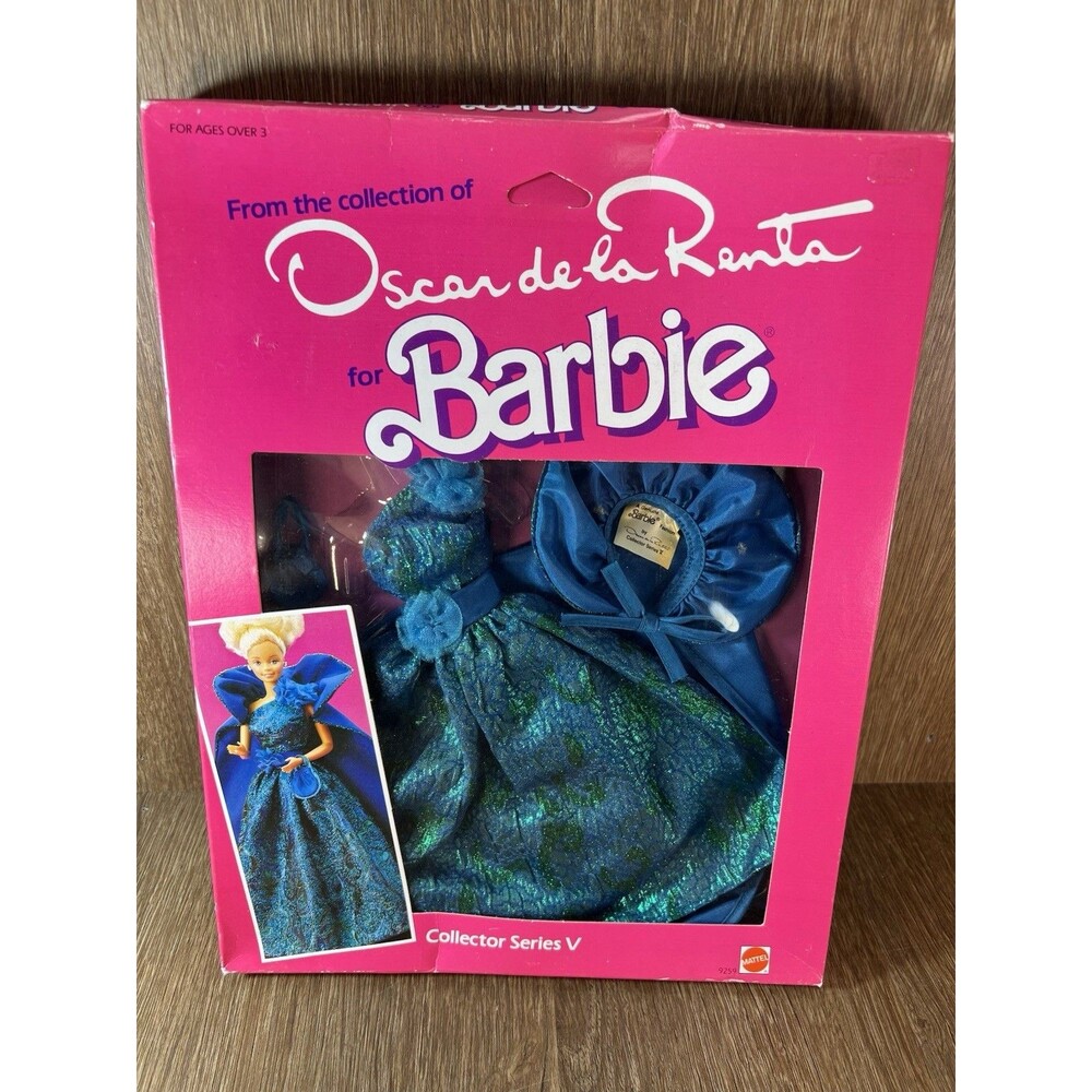 Vintage Oscar de la Renta‎ for Barbie Collector Series V Blue Gown Mattel 9259